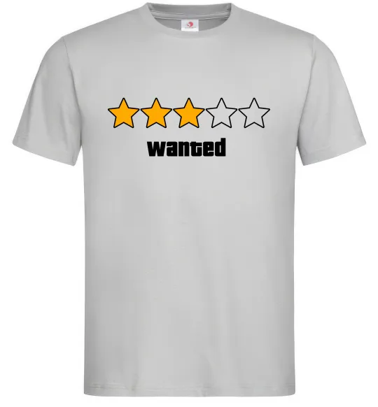 Чоловіча футболка Wanted GTA Сірий фото