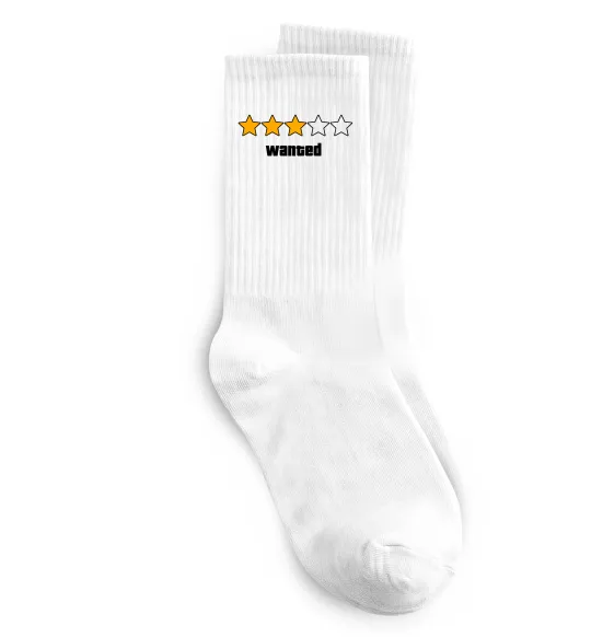 Шкарпетки Wanted GTA Білий фото