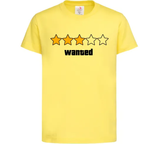 Дитяча футболка Wanted GTA Лимонний фото
