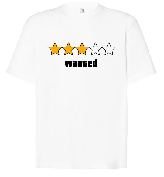 Футболка Оверсайз Wanted GTA Белый фото