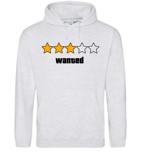 Жіноча толстовка (худі) Wanted GTA Сірий меланж фото