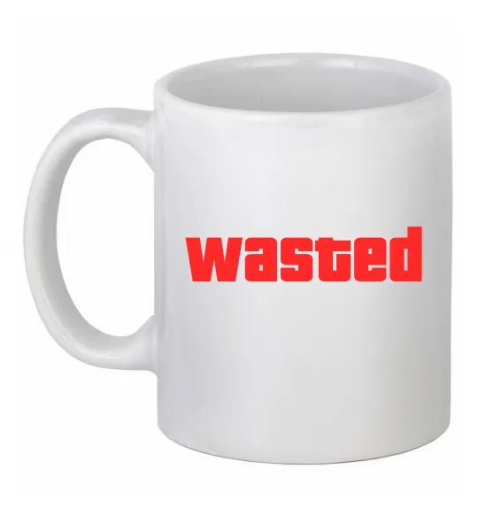 Чашка керамічна Wasted Білий фото