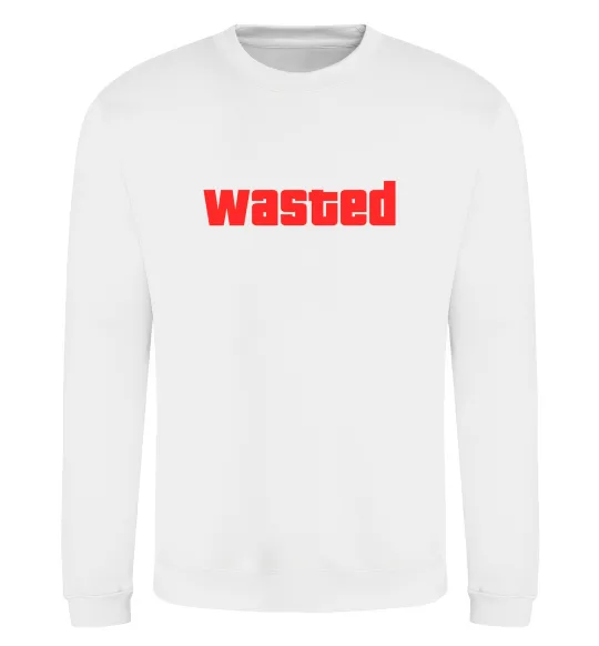 Свитшот Wasted Белый фото