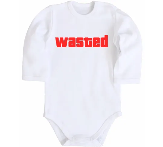 Детский боди Wasted Белый фото