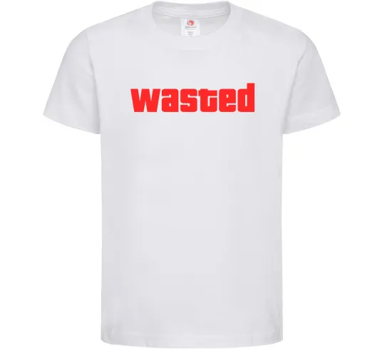 Детская футболка Wasted Белый фото