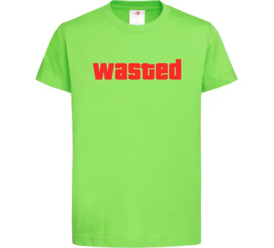 Детская футболка Wasted Лаймовый фото