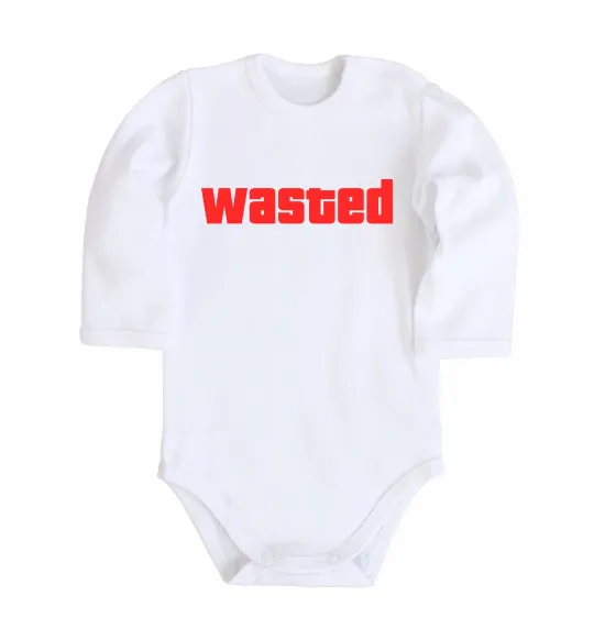 Детский боди Wasted Белый фото
