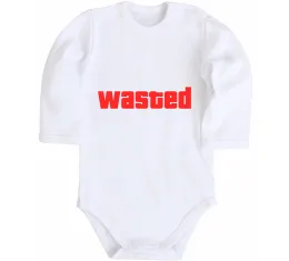 Дитячий бодік Wasted Білий фото