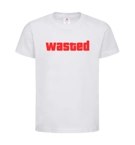 Детская футболка Wasted Белый фото