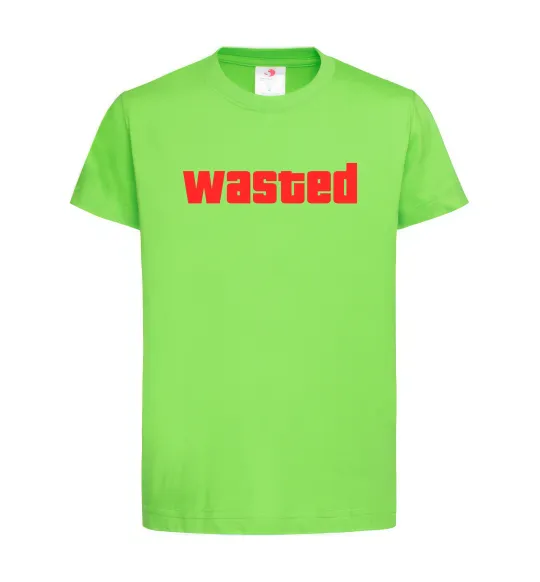 Детская футболка Wasted Лаймовый фото