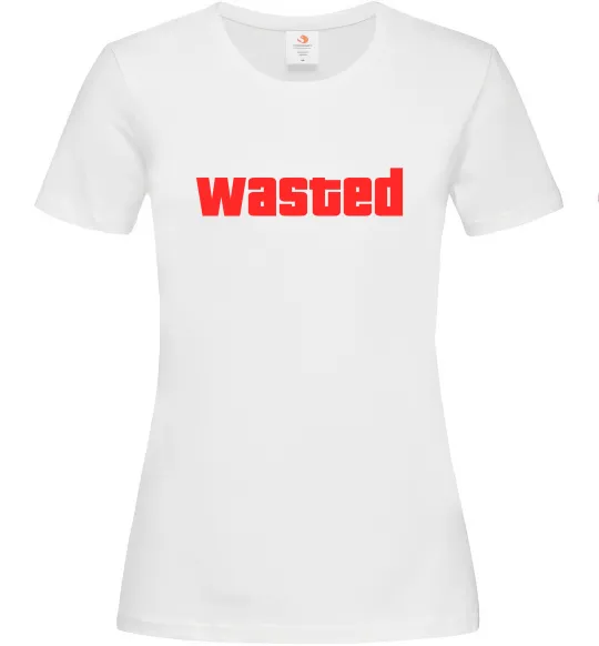 Жіноча футболка Wasted Білий фото