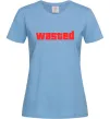 Жіноча футболка Wasted Блакитний фото