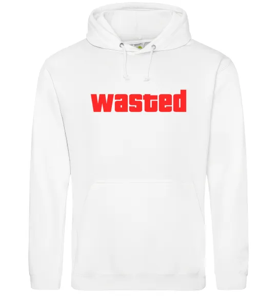 Мужская толстовка (худи) Wasted Белый фото