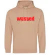 Мужская толстовка (худи) Wasted Песочный фото