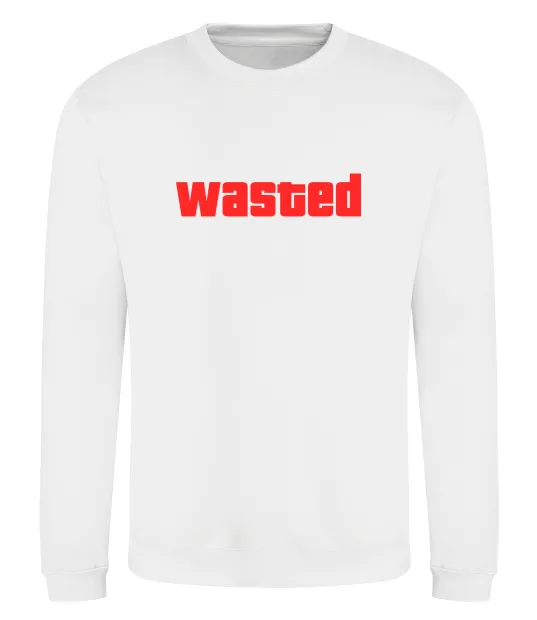 Світшот Wasted Білий фото