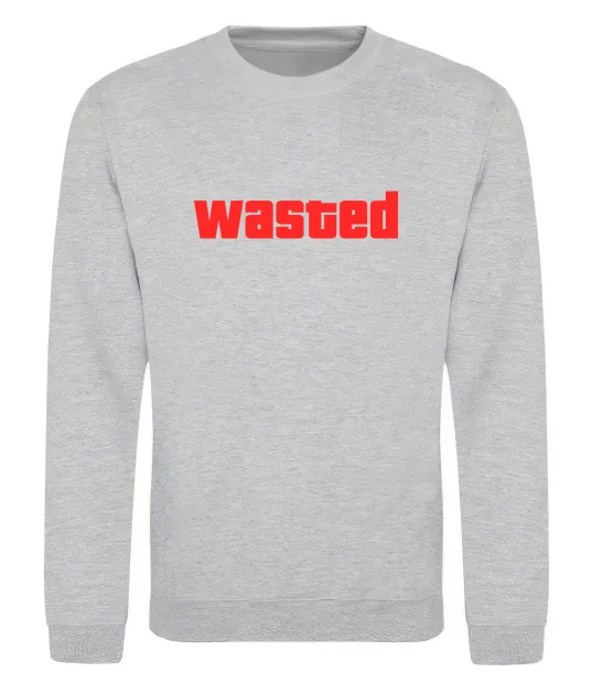 Світшот Wasted Сірий меланж фото