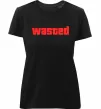 Жіноча преміум футболка Wasted Чорний фото