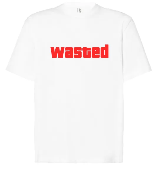 Футболка Оверсайз Wasted Білий фото