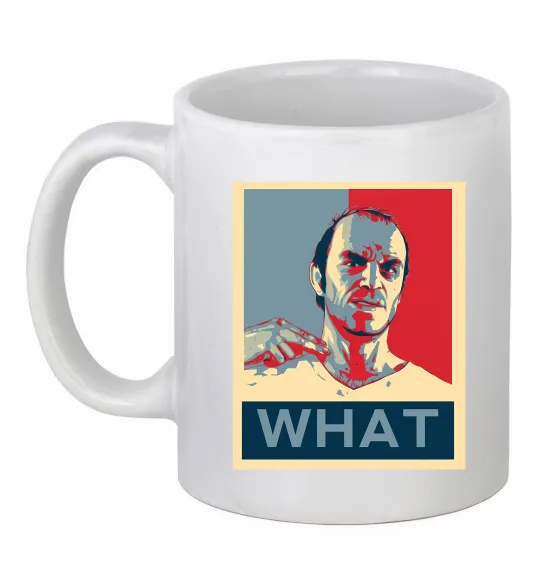 Чашка керамическая GTA 5 What Белый фото