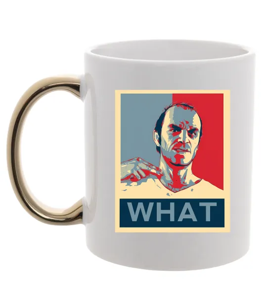 Чашка з кольоровою ручкою GTA 5 What Золото фото