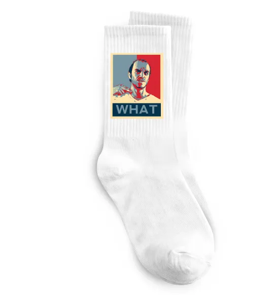 Носки GTA 5 What Белый фото
