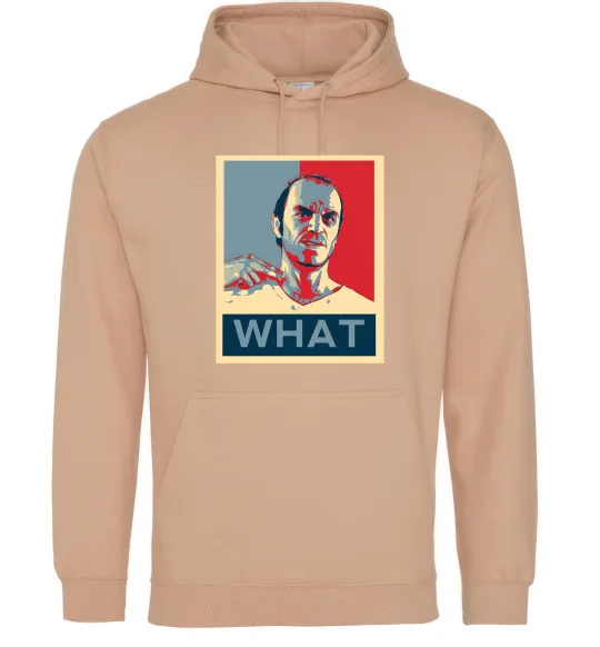 Чоловіча толстовка (худі) GTA 5 What Пісочний фото