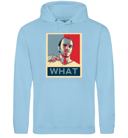 Жіноча толстовка (худі) GTA 5 What Блакитний фото