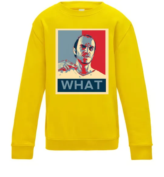 Детский Свитшот GTA 5 What Солнечно желтый фото
