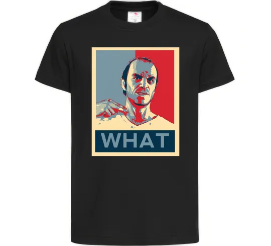 Дитяча футболка GTA 5 What Чорний фото