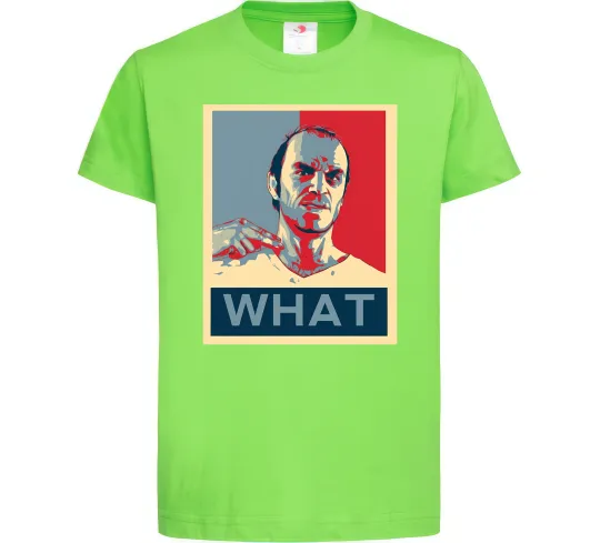 Дитяча футболка GTA 5 What Лаймовий фото