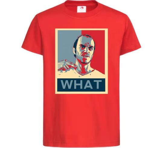 Дитяча футболка GTA 5 What Червоний фото