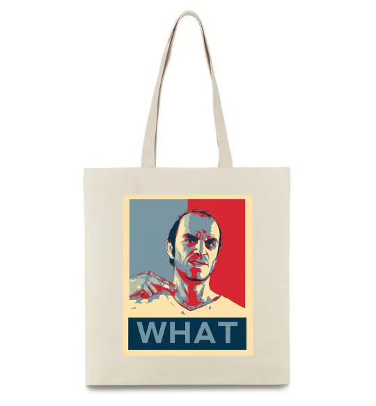 Эко-сумка GTA 5 What Бежевый фото