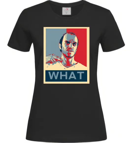 Женская футболка GTA 5 What Черный фото