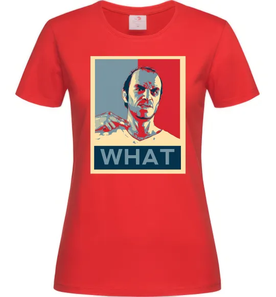 Женская футболка GTA 5 What Красный фото