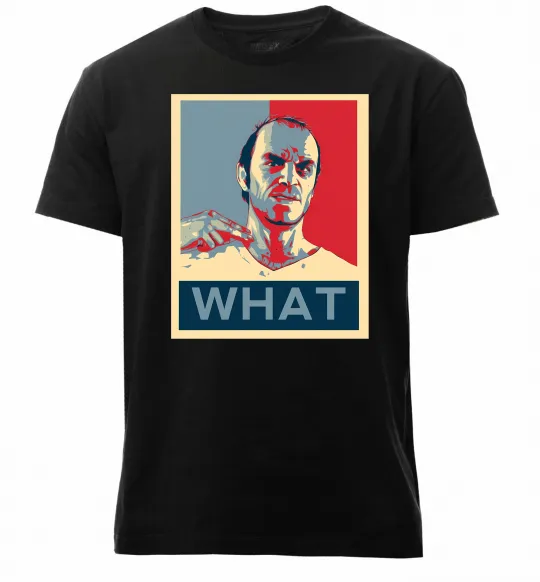 Мужская премиум футболка GTA 5 What Черный фото