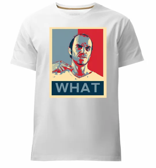 Мужская премиум футболка GTA 5 What Белый фото