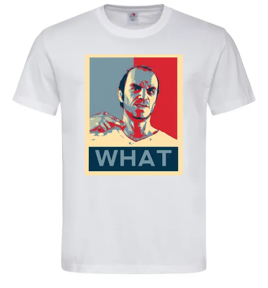 Мужская футболка GTA 5 What Белый фото