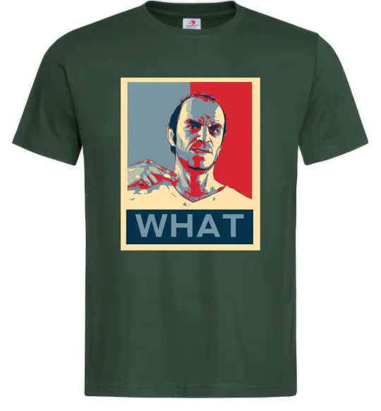 Мужская футболка GTA 5 What Темно-зеленый фото