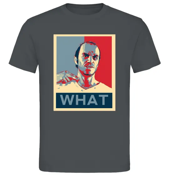 Мужская футболка GTA 5 What Графит фото