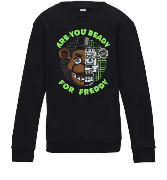 Детский Свитшот Freddy Are you ready Черный фото