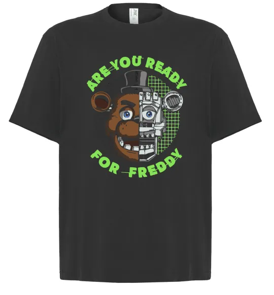 Футболка Оверсайз Freddy Are you ready Черный фото