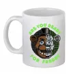 Чашка керамическая Freddy Are you ready Белый фото