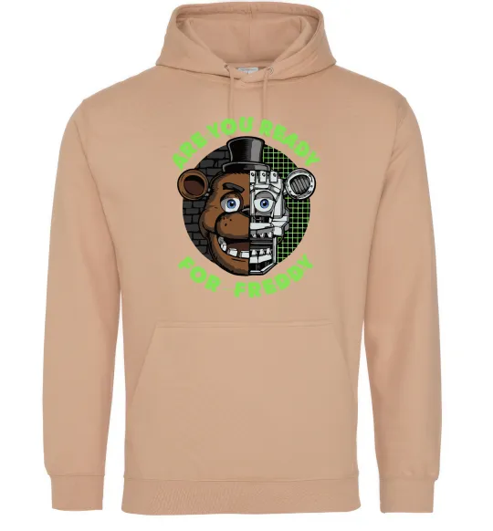 Женская толстовка (худи) Freddy Are you ready Песочный фото