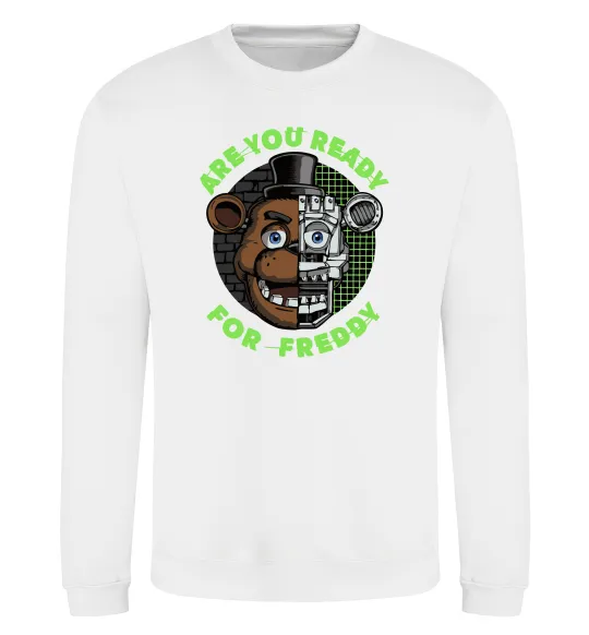 Свитшот Freddy Are you ready Белый фото