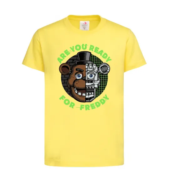 Детская футболка Freddy Are you ready Лимонный фото
