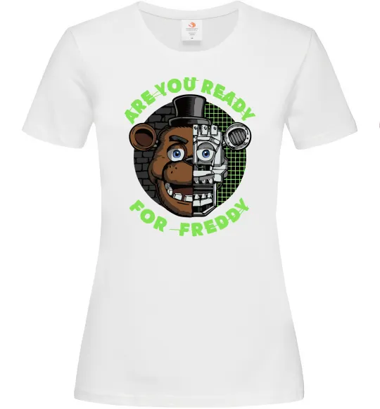 Женская футболка Freddy Are you ready Белый фото