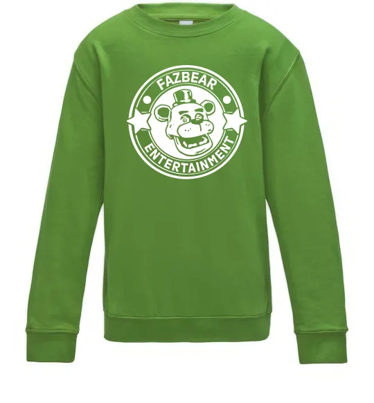 Детский Свитшот Fazbear entertainment Лаймовый фото