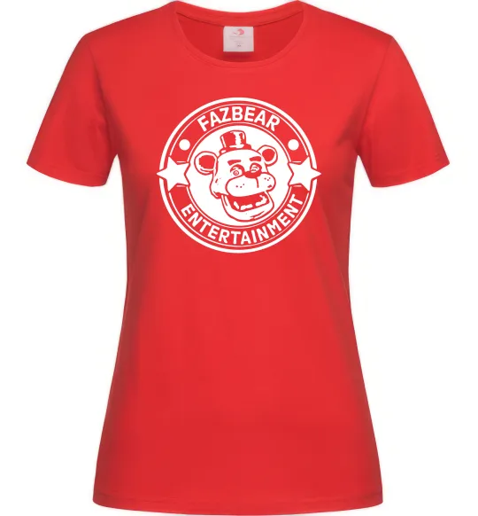 Женская футболка Fazbear entertainment Красный фото