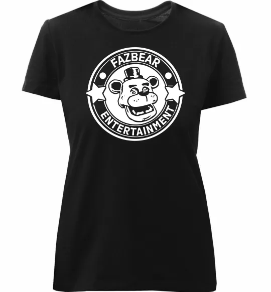 Женская премиум футболка Fazbear entertainment Черный фото