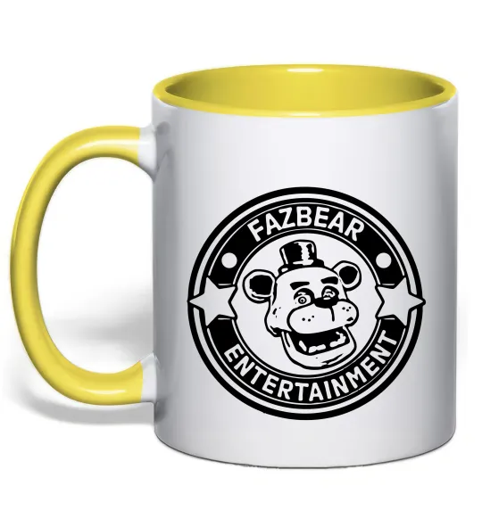 Чашка с цветной ручкой Fazbear entertainment Солнечно желтый фото